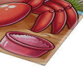 Schattigee strand watermeloen krab snijplank (Hoek)