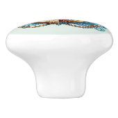 Schattigee strandhuisschepen voor anker keramische knop (Zijkant)