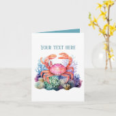 Schattigee strandkrabliefhebbers Bericht toevoegen Kaart (Gele Bloem)