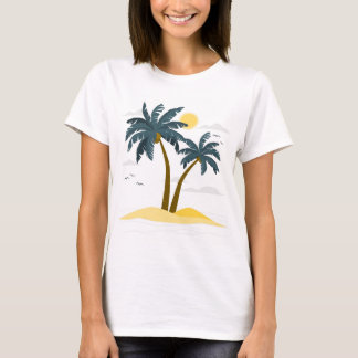 Schattigee strandvakantie Tropical Palm T-shirt