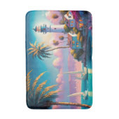 Schattigee strandvuurtorenliefhebbers badmat (Voorkant Verticaal)