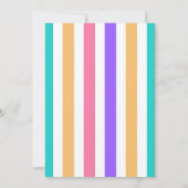 Schattigee Strawberry Cone Summer Ice Cream Party Kaart (Achterkant)