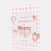 Schattigee Strawberry Daisy Berry Eerste Foto Verj Acryl Bord (Hoek)