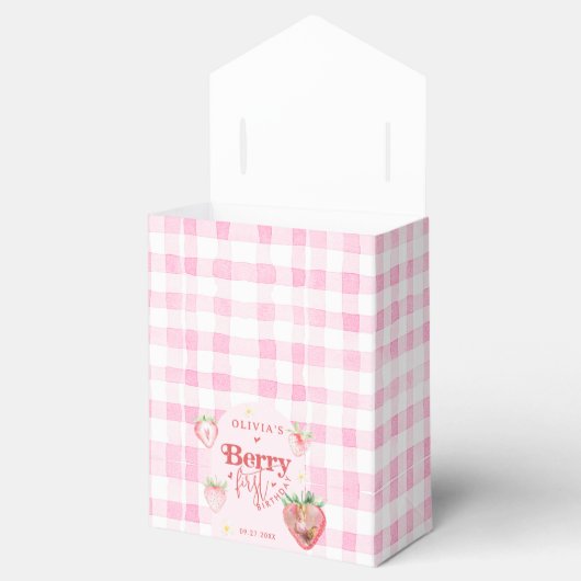 Schattigee Strawberry Daisy Berry Eerste Foto Verj Bedankdoosjes (Geopend)