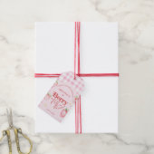 Schattigee Strawberry Daisy Berry Eerste Foto Verj Cadeaulabel (Met Touw)