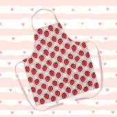 Schattigee Strawberry en Daisy Pink Strap Schort