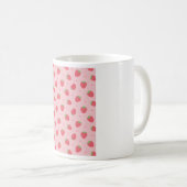 Schattigee Strawberry en Hearts Pattern Koffiemok (Voorkant rechts)