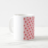 Schattigee Strawberry en Hearts Pattern Koffiemok (Voorkant links)