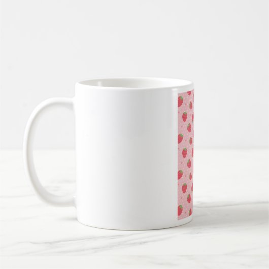 Schattigee Strawberry en Hearts Pattern Koffiemok (Links)