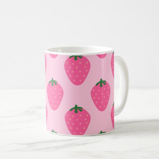 Schattigee Strawberry Fruit Art Mok (Voorkant rechts)