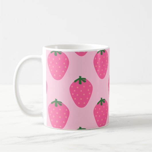Schattigee Strawberry Fruit Art Mok (Links)