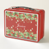 Schattigee Strawberry Metal Lunchbox (Achterkant)