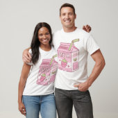 Schattigee Strawberry Milk Kartonnen doos T-shirt (Unisex)