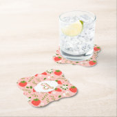 Schattigee Strawberry Pattern Paper Onderzetter (Insitu)