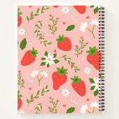 Schattigee Strawberry Pattern Spiral Notitieboek (Achterkant)