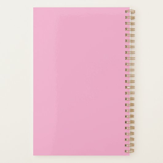 Schattigee Strawberry Pink Planner (Achterkant)