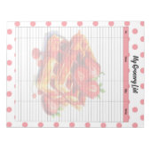 Schattigee Strawberry Treats boodschappenlijst Notitieblok (Voorkant)