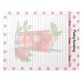 Schattigee Strawberry Treats Pantry Inventarislijs Notitieblok (Voorkant)