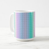 Schattigee strepen en Polka Dot Pattern Koffiemok (Voorkant links)