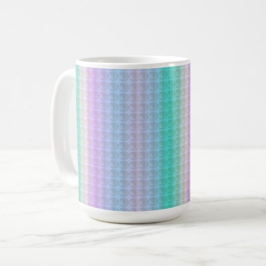 Schattigee strepen en Polka Dot Pattern Koffiemok (Voorkant links)