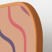 Schattigee Stripe Retro Professionele Pickleball P Paddle (Links Detail)