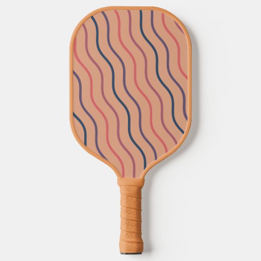Schattigee Stripe Retro Professionele Pickleball P Pickleball Paddle (Voorkant)