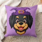 Schattigee striphond met een Paarse heks Pet Kussen (Deken)