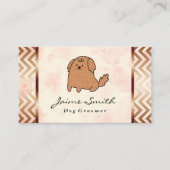 Schattigee striphond | Patroon Visitekaartje (Voorkant)