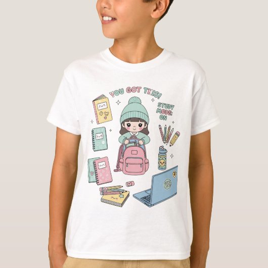 Schattigee studiemodus ingeschakeld | Je hebt dit  T-shirt (Voorkant)