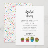 Schattigee succulenten vrijgezellenfeest kaart (Voorkant / Achterkant)