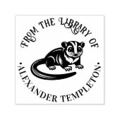 Schattigee Sugar Glider Library Boeknaam #1P Zelfinktende Stempel (Design)