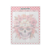 Schattigee Sugar Skull Afspraaknotities Notitieblok (Linkerzijde)