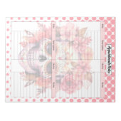 Schattigee Sugar Skull Afspraaknotities Notitieblok (Voorkant)