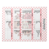 Schattigee Sugar Skull boodschappenlijst Notitieblok (Voorkant)