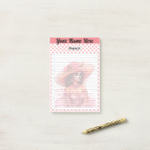 Schattigee Sugar Skull boodschappenlijst Post-it® Notes (Op bureau)