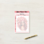 Schattigee Sugar Skull Dagelijkse Maaltijd Prep Post-it® Notes (Op bureau)