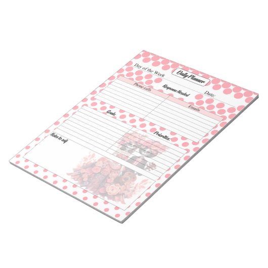 Schattigee Sugar Skull Daily Planner Notitieblok (Schuin)