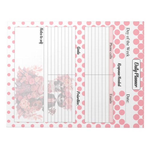 Schattigee Sugar Skull Daily Planner Notitieblok (Voorkant)