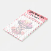 Schattigee Sugar Skull Gewicht en Hoogte Tracker Post-it® Notes (Schuin)