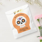 Schattigee Sugar Skull Halloween Party Bedankzakje (Gezegeld)