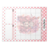 Schattigee Sugar Skull maandelijkse planner Notitieblok (Voorkant)