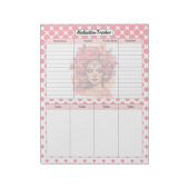 Schattigee Sugar Skull Medicatie Tracker Notitieblok (Linkerzijde)