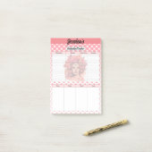 Schattigee Sugar Skull Medicatie Tracker Post-it® Notes (Op bureau)