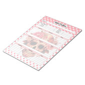Schattigee Sugar Skull medische conditie notities Notitieblok (Schuin)
