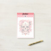 Schattigee Sugar Skull Notities Post-it® Notes (Op bureau)
