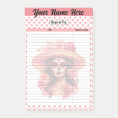 Schattigee Sugar Skull Recept Pagina Post-it® Notes (Voorkant)