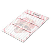 Schattigee Sugar Skull Snelle boodschappenlijst Notitieblok (Schuin)