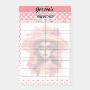 Schattigee Sugar Skull Symptom Tracker Post-it® Notes