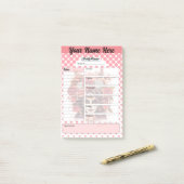 Schattigee Sugar Skull Weekplanner Post-it® Notes (Op bureau)