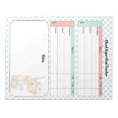 Schattigee suiker Beer bloedsuiker log Notitieblok (Voorkant)